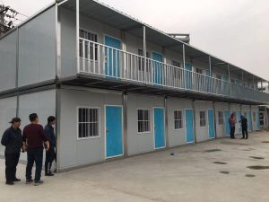 簡易集裝箱房案例-建工集團亦莊項目實拍圖